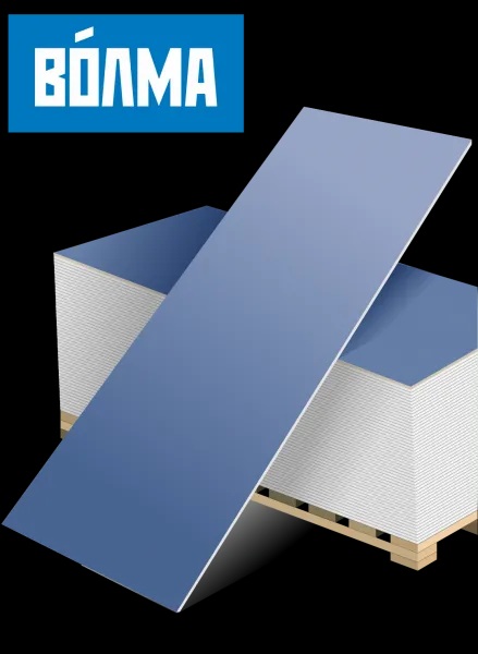 Гипсокартон влагоогнестойкий усиленный ВОЛМА-СИЛА (ГКЛВОУ)